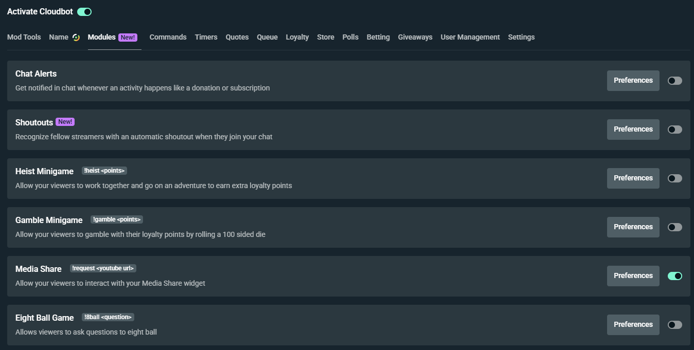 streamlabs media share widget cloudbot settings